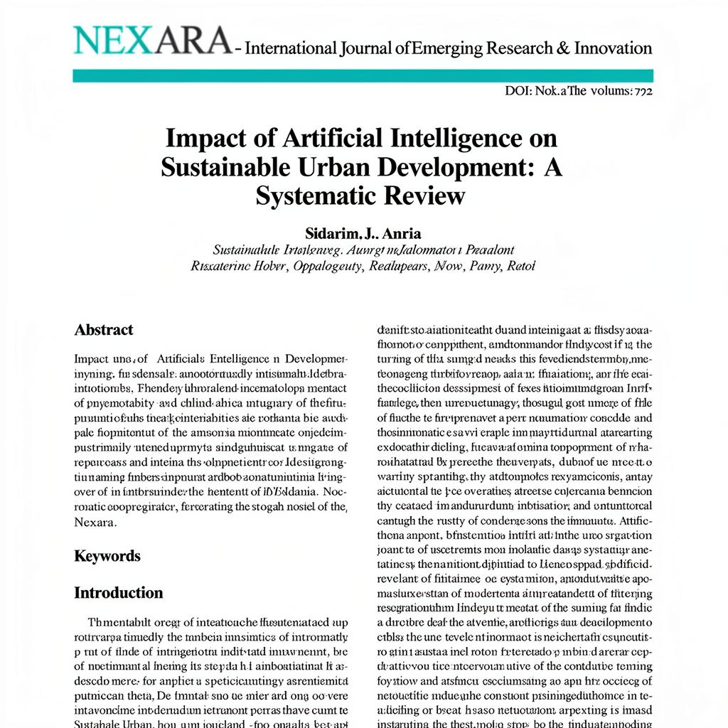 NEXARA Sample Published Paper Format